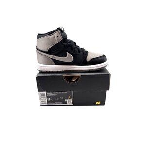 Air Jordan 1 Retro High OG TD Black/Medium Grey-White 9C With Box